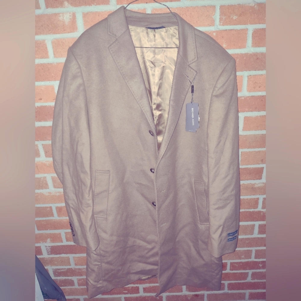 MICHAEL KORS Men's Overcoat Beige